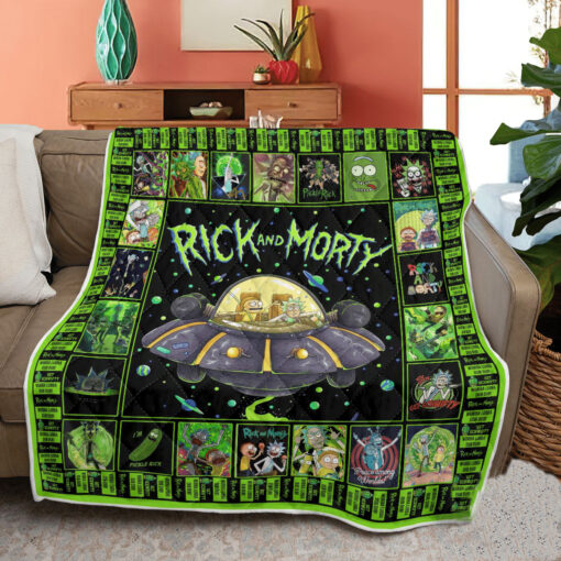 Rick And Morty Blanket Quilt a