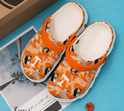 Rktrajq4 Tennessee Volunteers Football Crocs Clog Shoes