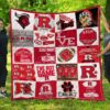 Rutgers Scarlet Knights  Blanket Quilt Rze2