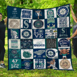 Seattle Mariners Blanket Quilt Rze2