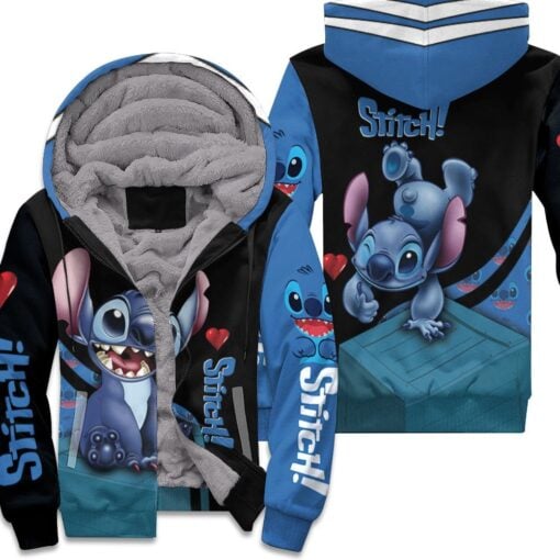 Stitch Fan 3D Unisex Fleece Hoodie