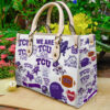 TCU Horned Frogs Hand Leather Bag Rze2
