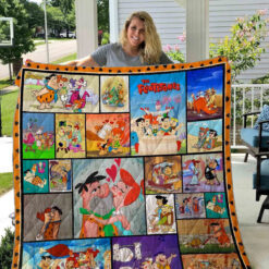 The Flintstones lover Blanket Quilt Rze2