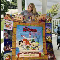 The Flintstones Quilt Blanket Quilt Rze2