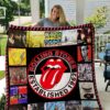 The Rolling Stones love Quilt Blanket Quilt Rze2