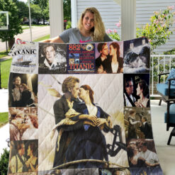 Titanic Rose and Jack Blanket Quilt Rze2
