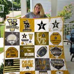 Vanderbilt Commodores  Blanket Quilt Rze2