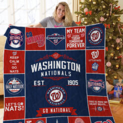 Washington Nationals Quilt  Blanket Quilt Rze2