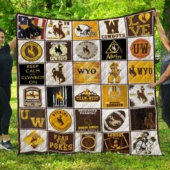 Wyoming Cowboys Blanket Quilt TN