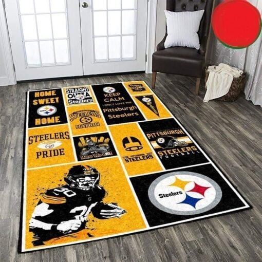 amazon pittsburgh steelers living room area no4688 rug