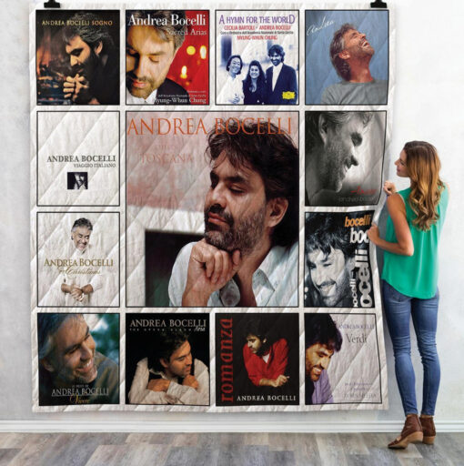 andrea bocelli albums quilt blanket 02 on sale now design by dalabshopcom 5457 91250