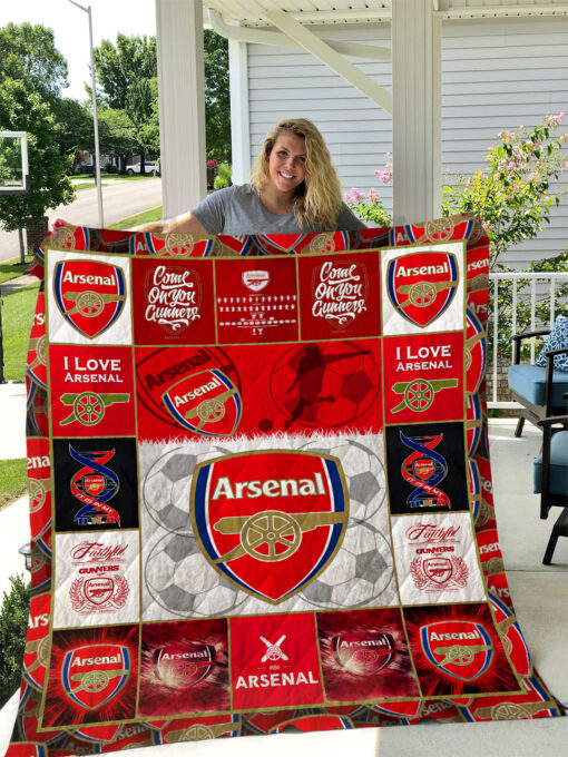 arsenal f c quilt blanket 1621597004