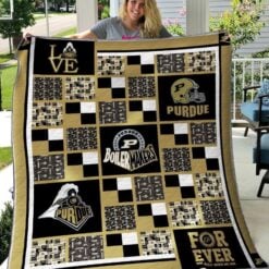 Purdue Boilermakers 0 Blanket Quilt Rze1