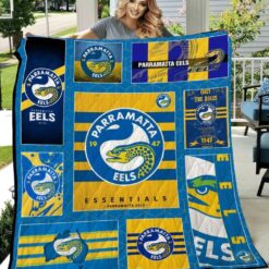 Parramatta Eels Army Blanket Quilt Rze1