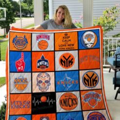 New York Knicks 2 Blanket Quilt TN