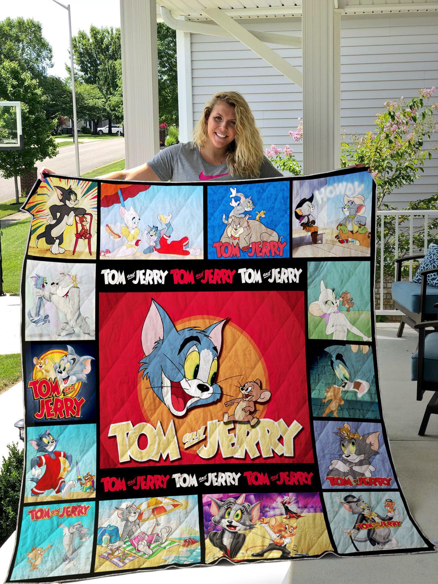 bsd898t0lbfqd8834jlg Tom And Jerry All Season Plus Size Quilt Blanket