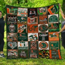 Miami Hurricanes 1 Blanket Quilt TH21