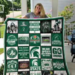Michigan State Spartans Blanket Quilt TN