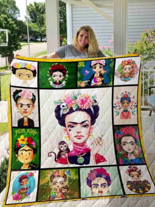 cartoon frida kahlo quilt blanket45829