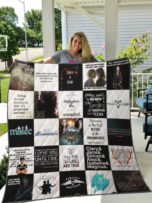 cassandra clare shadowhunter quilt blanket for fans ver 25 1621675256