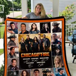 Chicago Fire Blanket Quilt Rze1