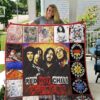 Red Hot Rze2ili Peppers  Lover Blanket Quilt Rze2