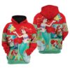 The Little Mermaid a00 Hoodie Zip Hoodie 3D TH21