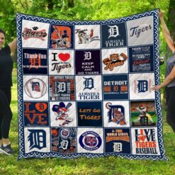Detroit Tigers Blanket Quilt TN