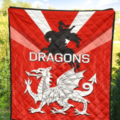 St. George Illawarra Dragons Blanket Quilt Rze2
