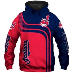 Cleveland Indians 2 Hoodie Zip Hoodie 3D Rze1