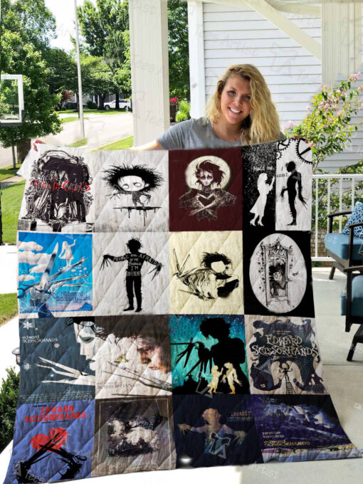 edward scissorhands 3d personalized customized quilt blanket 1763 0