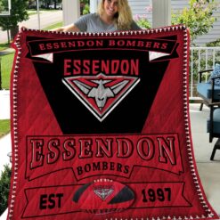 Essendon Bombers Blanket Quilt Rze1