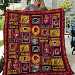 Brisbane Broncos 1 Blanket Quilt Rze1