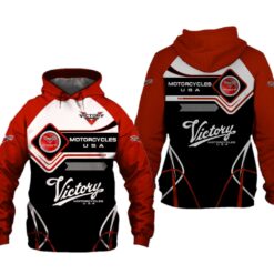 Victory Motorcycle Hoodie Zip Hoodie 3D Rze1