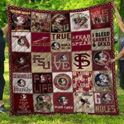 Florida State Seminoles 1 Lover Blanket Quilt TN