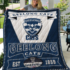 Geelong Cats  Blanket Quilt Rze2