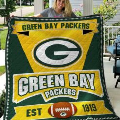 Green Bay Packers Love g1 Blanket Quilt HD21