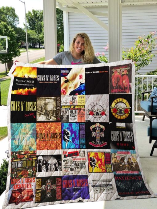 guns n roses albums cover 3d quilt blanket 0