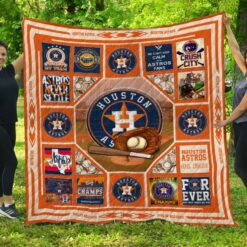Houston Astros 2 Blanket Quilt TN
