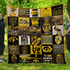 Iowa Hawkeyes Blanket Quilt HD21