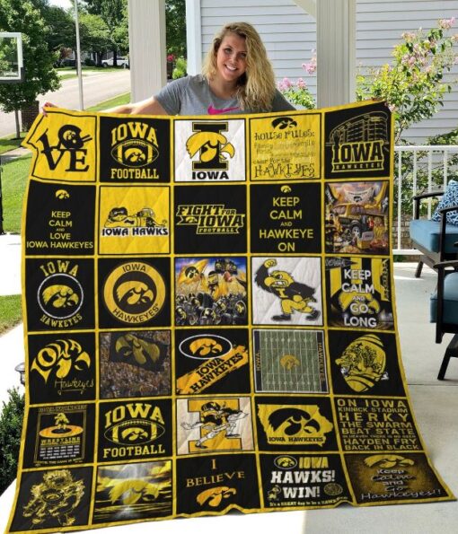 iowa hawkeyes quilt