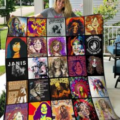 Janis Joplin Lover 1 Blanket Quilt TN