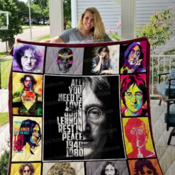 John Lennon Lover Blanket Quilt TN