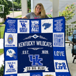 Kentucky Wildcats Lover Blanket Quilt TN
