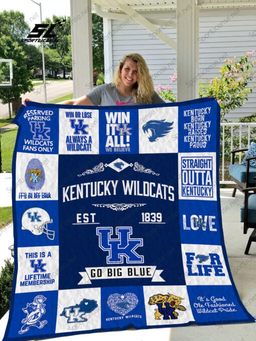 kentucky wildcats quilt blanket 01 1621736847