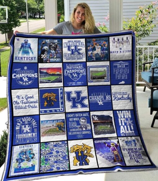 kentucky wildcats quilt blanket th1507aiyy1