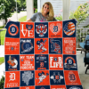 Detroit Tigers Quilt Blanket Rze1