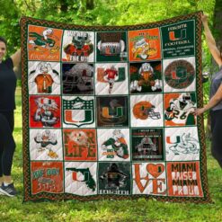 Miami Hurricanes Lover Quilt Blanket Quilt Rze2