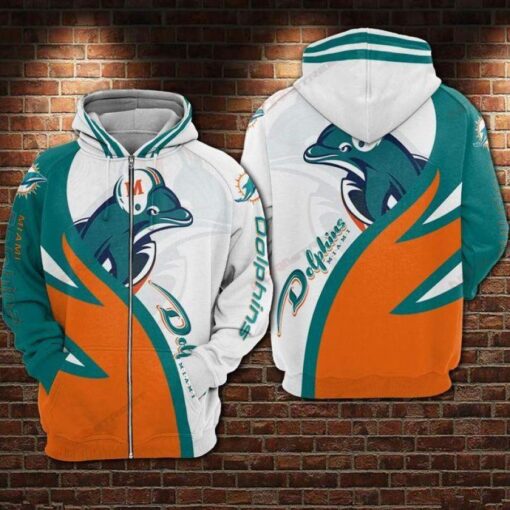 miami dolphins hoodie 3d style all over printed43909