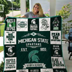 Michigan State Spartans Lover Blanket Quilt TN
